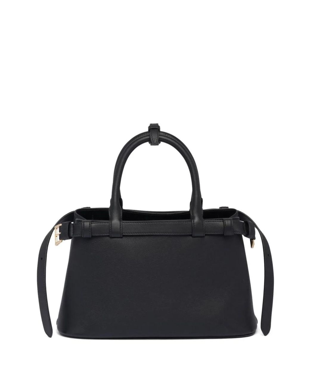 Prada Black Calf Leather Hardware Bag
