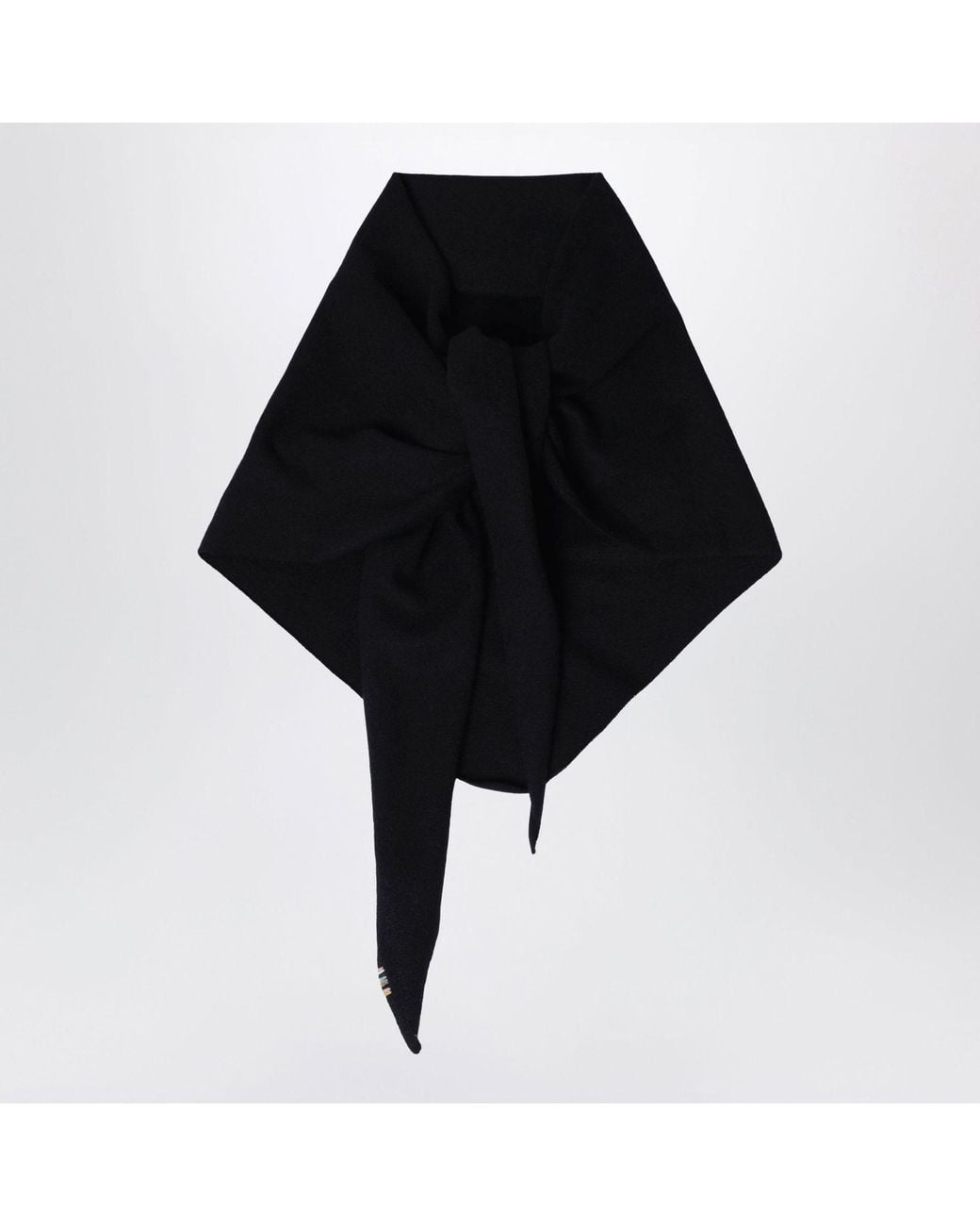 Extreme Cashmere Black Triangular Cashmere Scarf