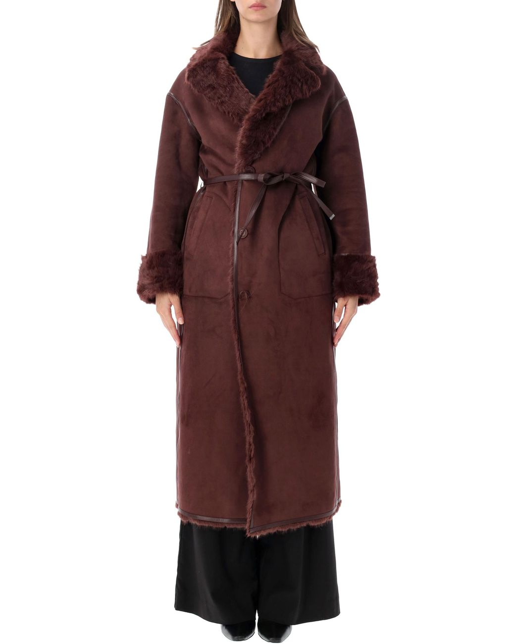 Urbancode Red Long Coat Reversable