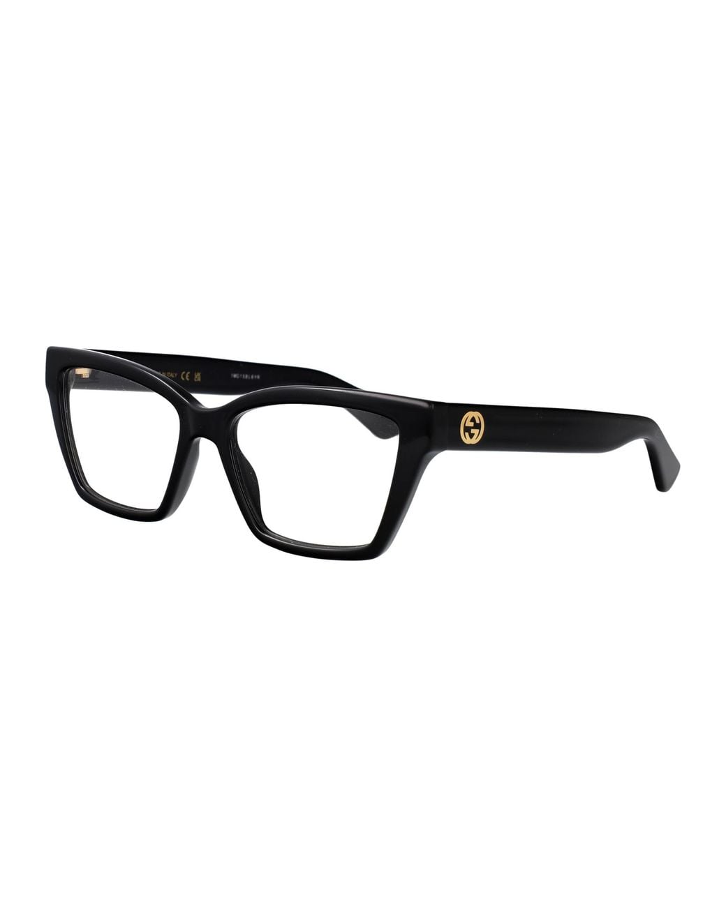 Gucci Black Transparent Injected Glasses