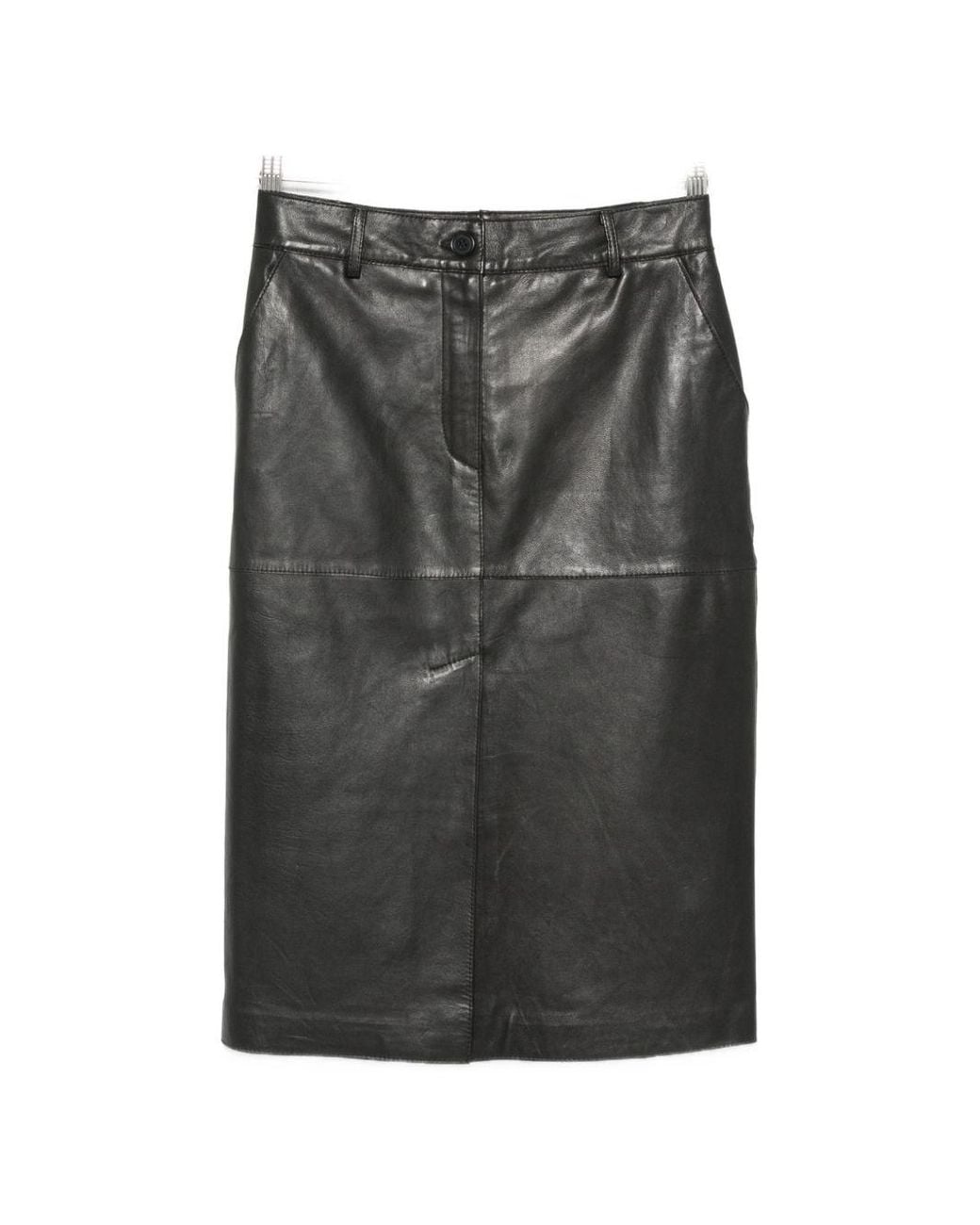 P.A.R.O.S.H. Gray Leather Trousers