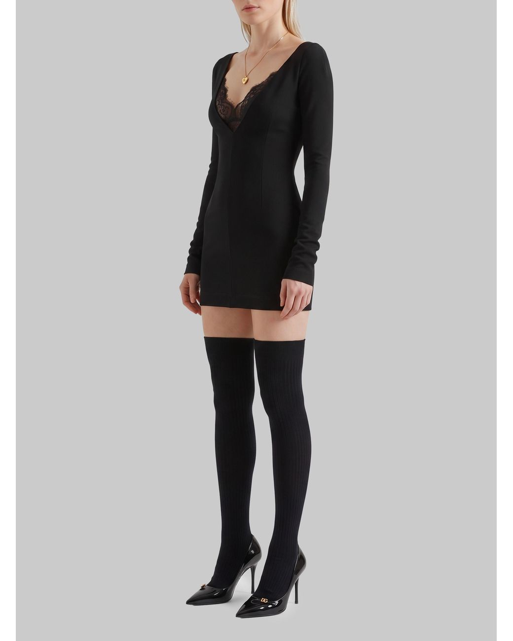 Dolce & Gabbana Black Dolce&Gabbana Mini Dress