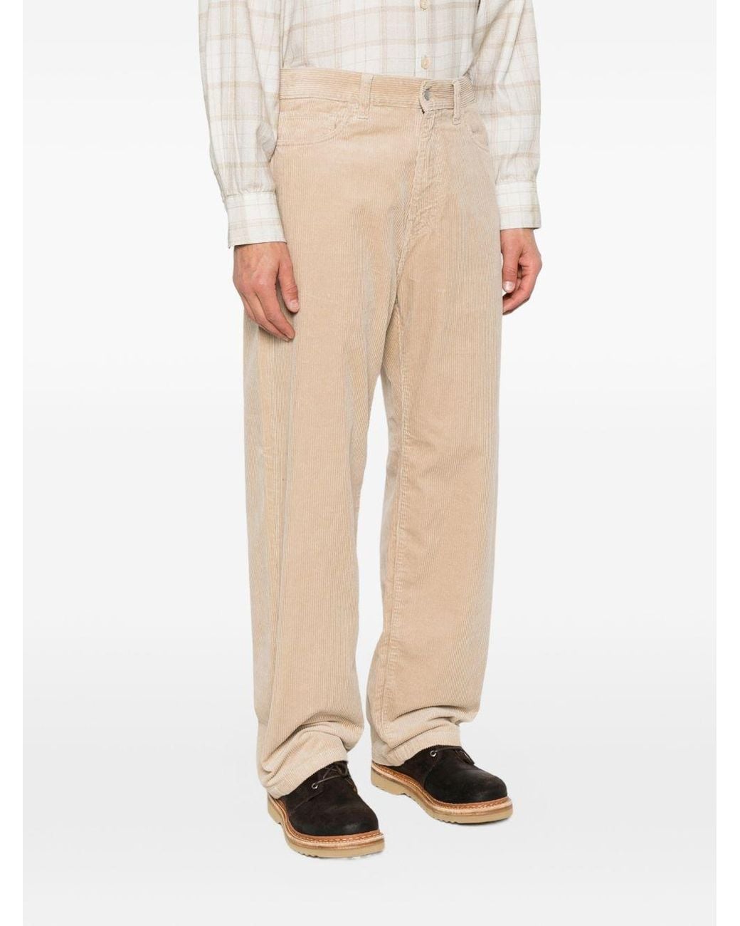 Carhartt White Cotton Trousers for men