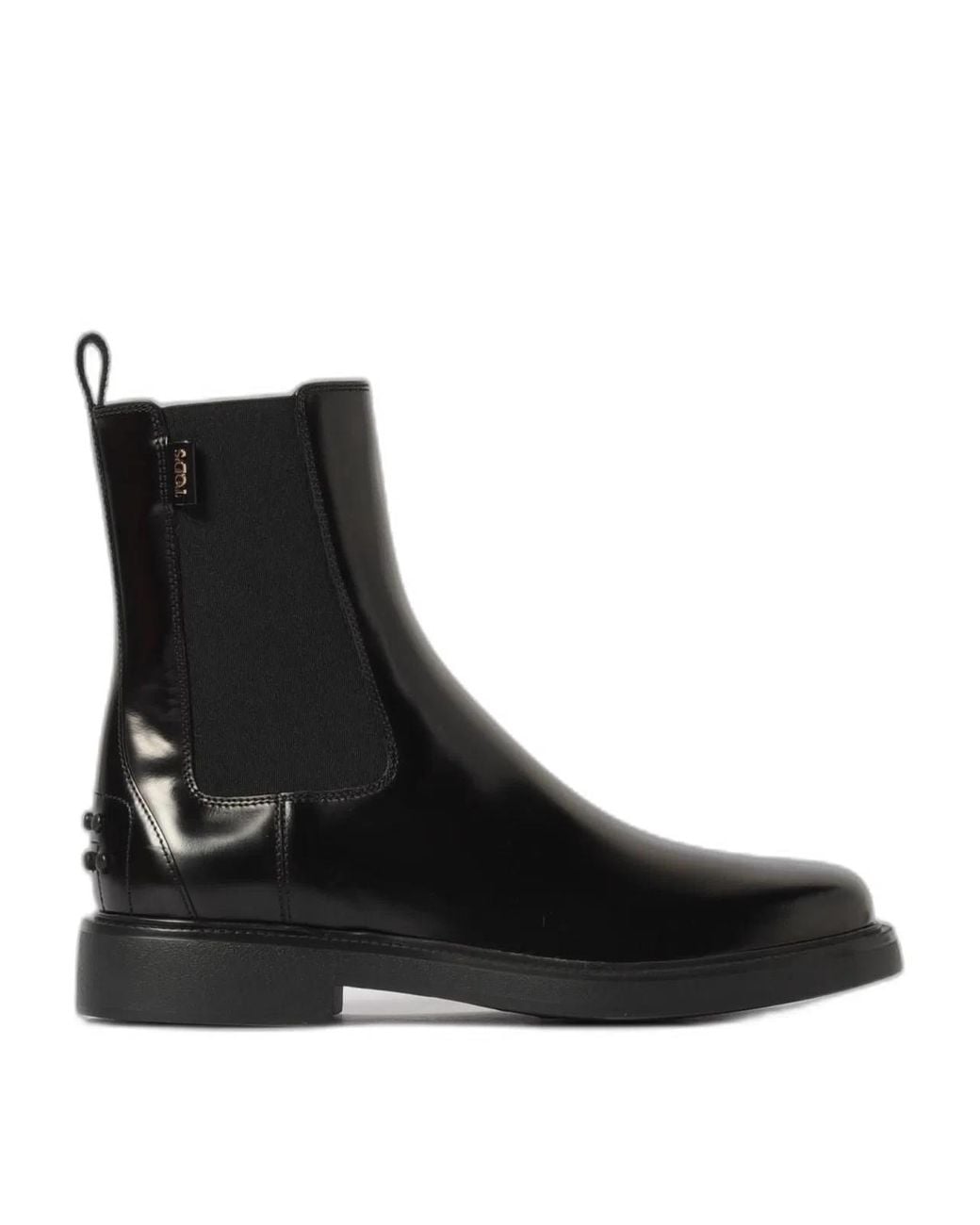 Tod's Black Leather Chelsea Boots