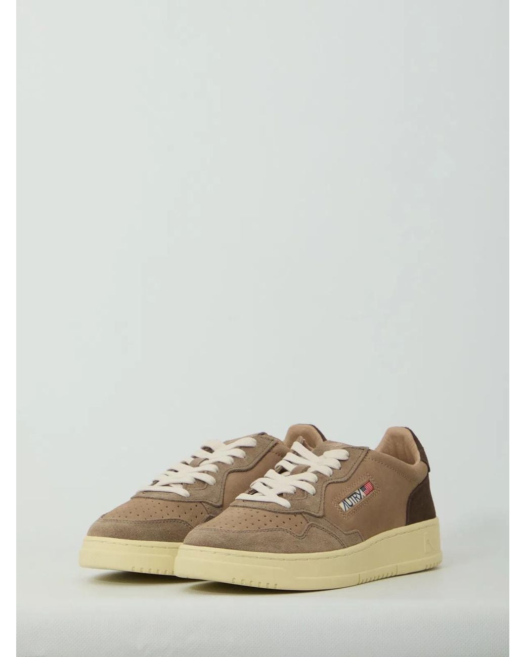Autry Gray Medalist Low-Top Leather for men