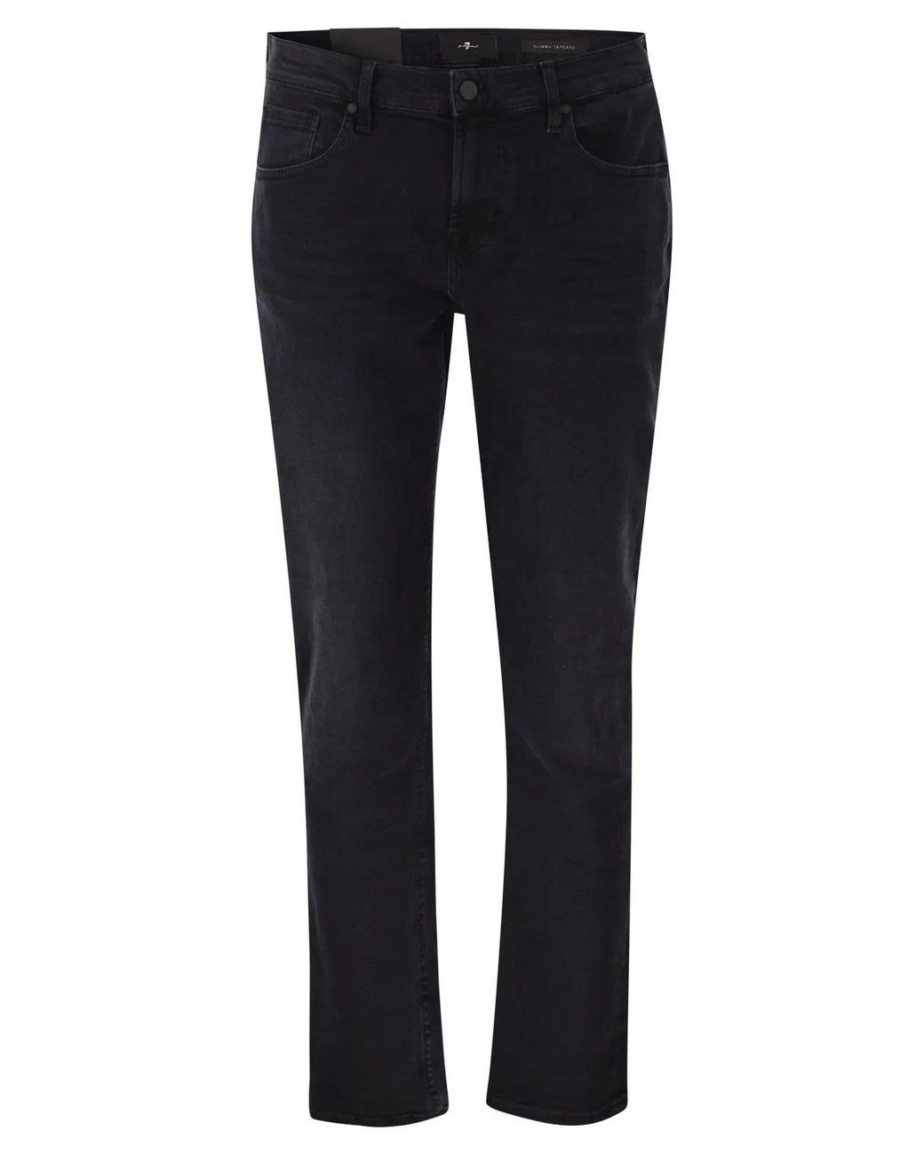 7 For All Mankind Blue Slimmy Tapered Low Jeans for men