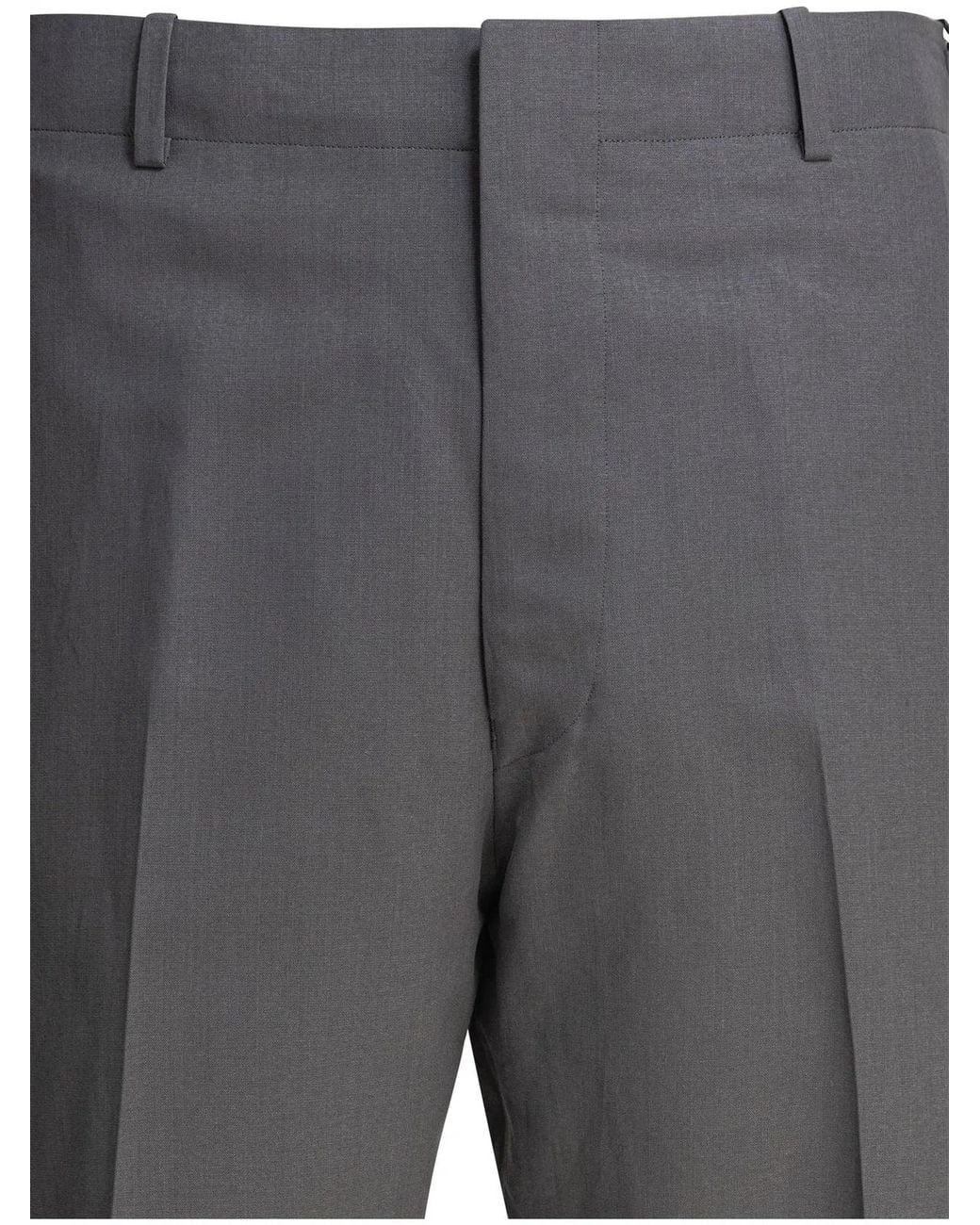 Kaptain Sunshine Gray Wool Trousers for men