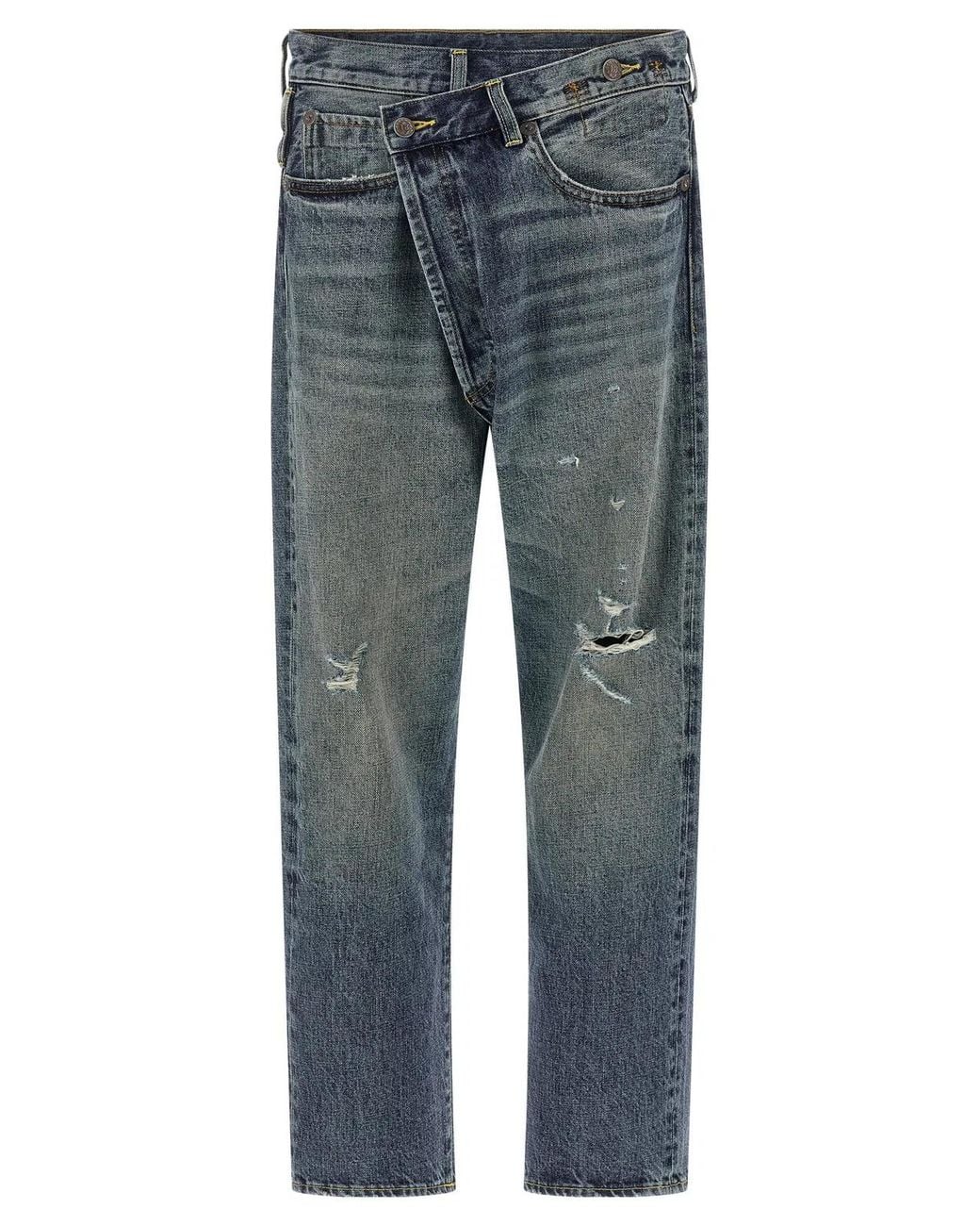 R13 Blue 'Crossover' Jeans