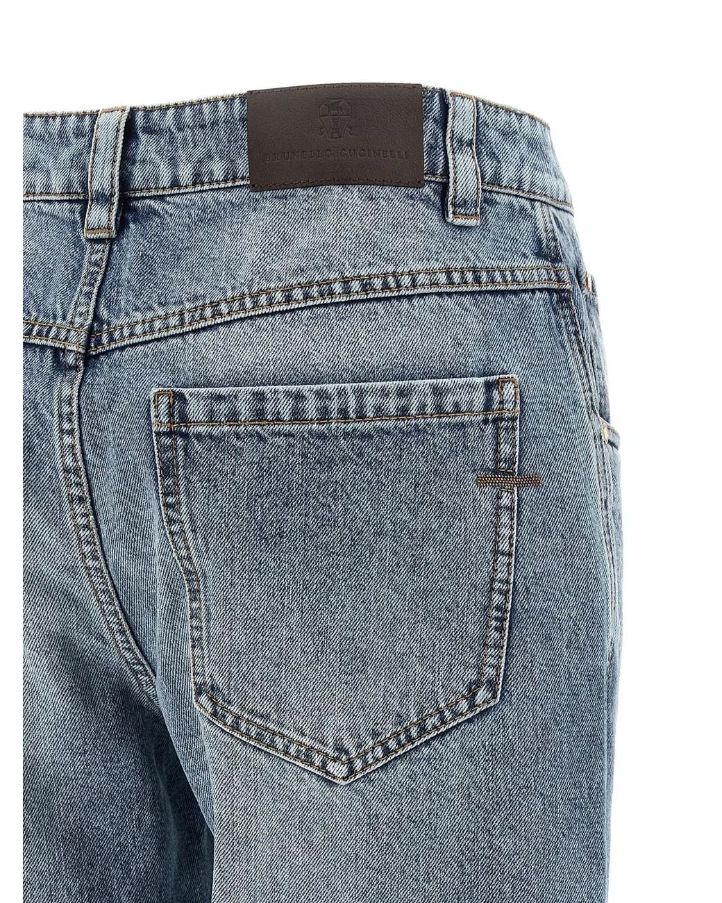 Brunello Cucinelli Blue 'Monile' Denim Jeans