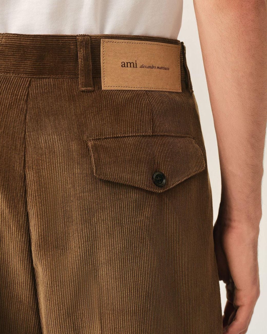 AMI Black Carrot Trousers for men