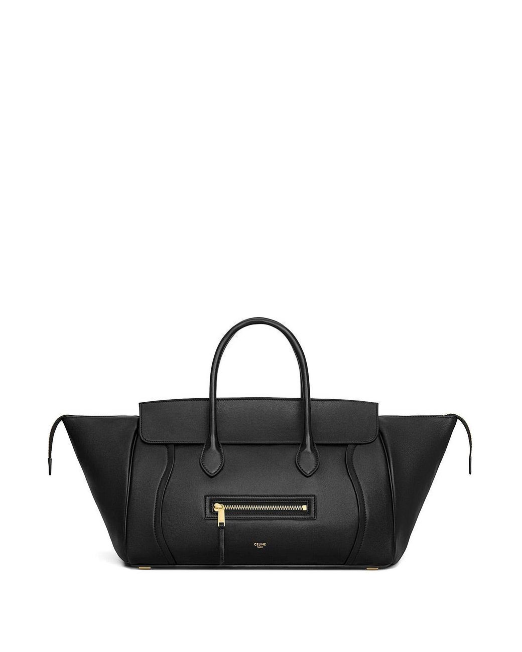 Céline Black Luggage Medium Leather Tote