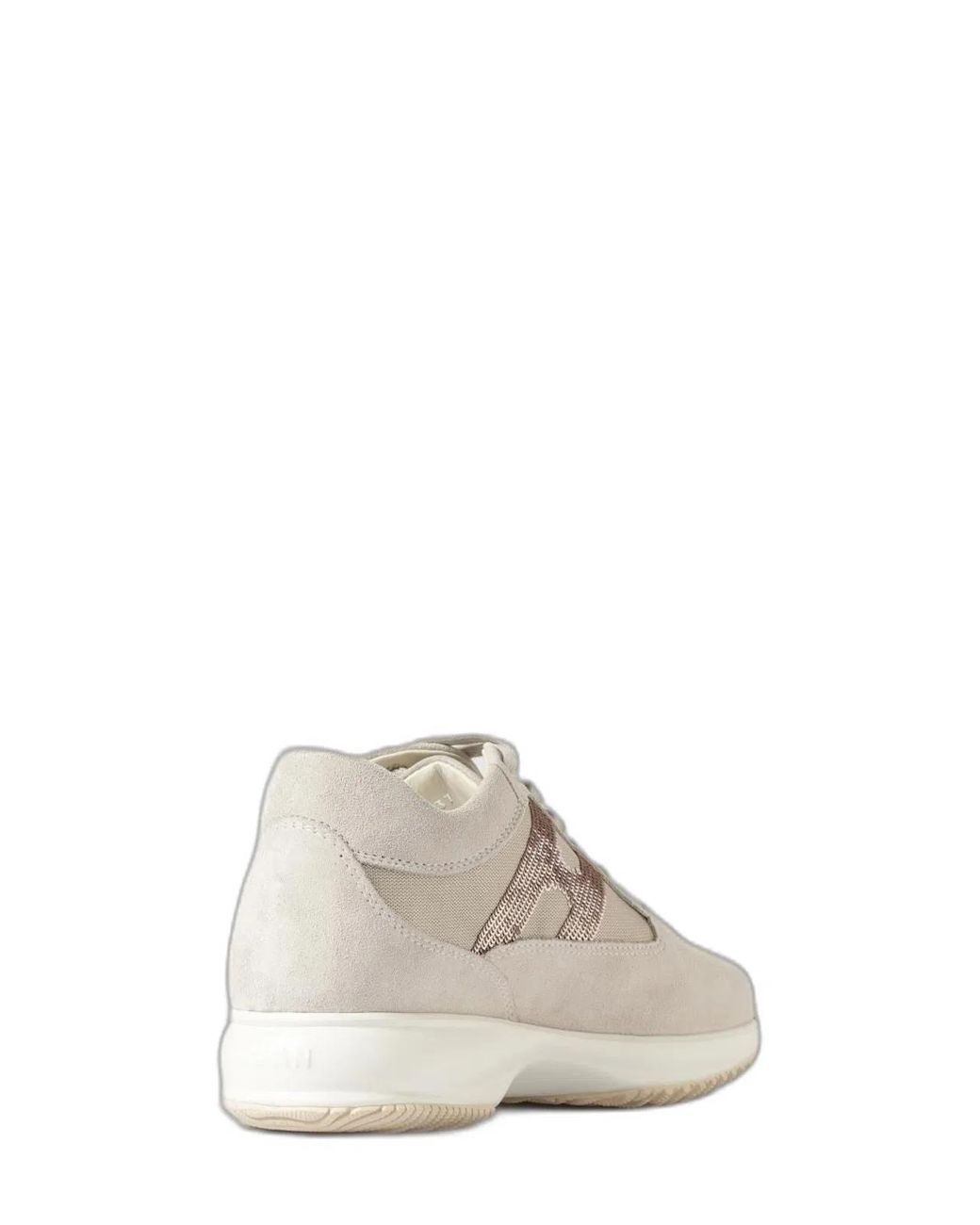 Hogan White Multicolour Calfskin Sneakers