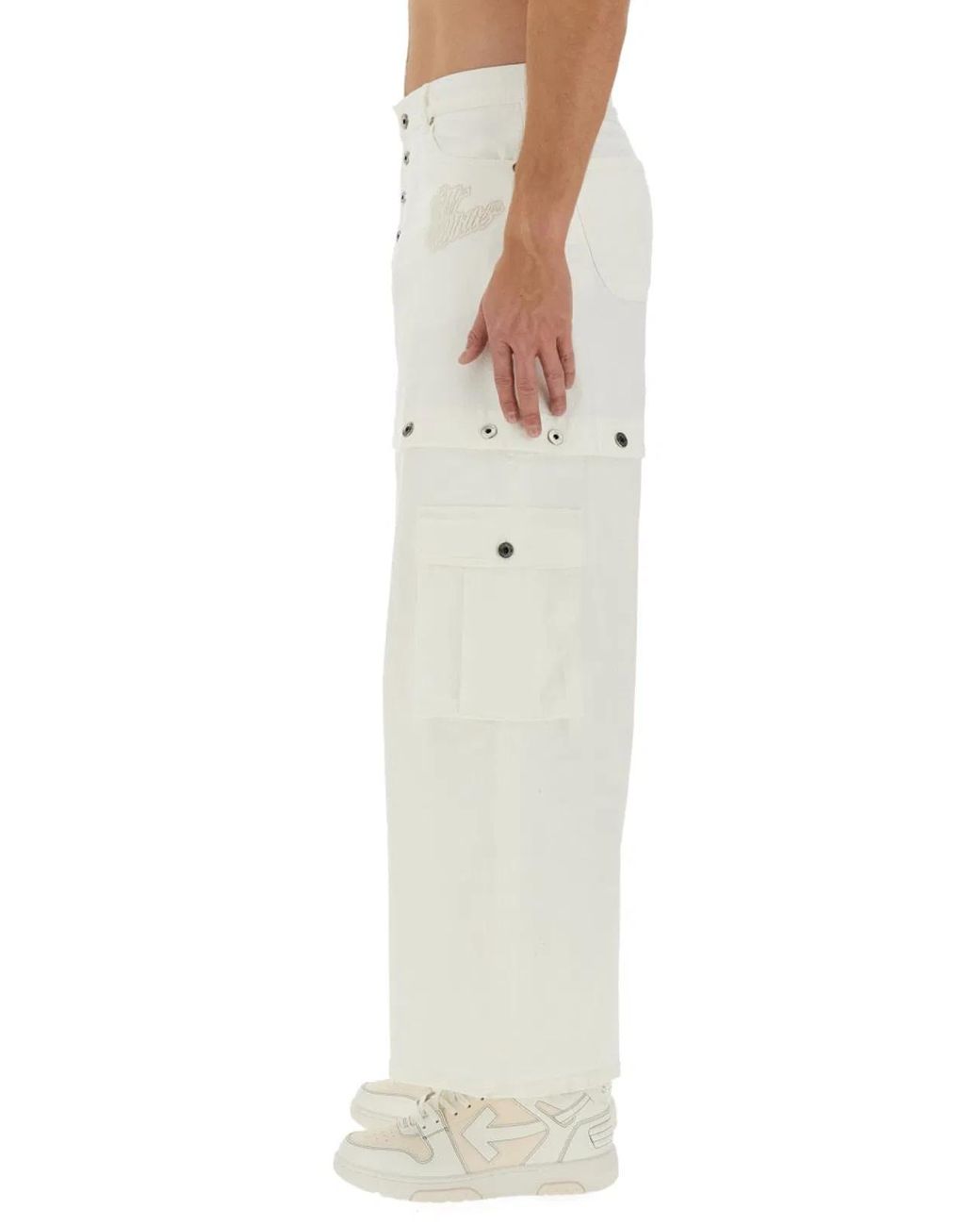 Off-White c/o Virgil Abloh White 90S Super Baggy Jeans for men