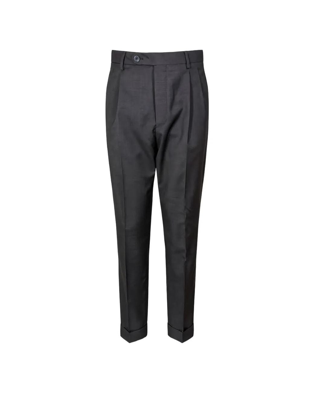 GTA Black Cotton Trousers for men