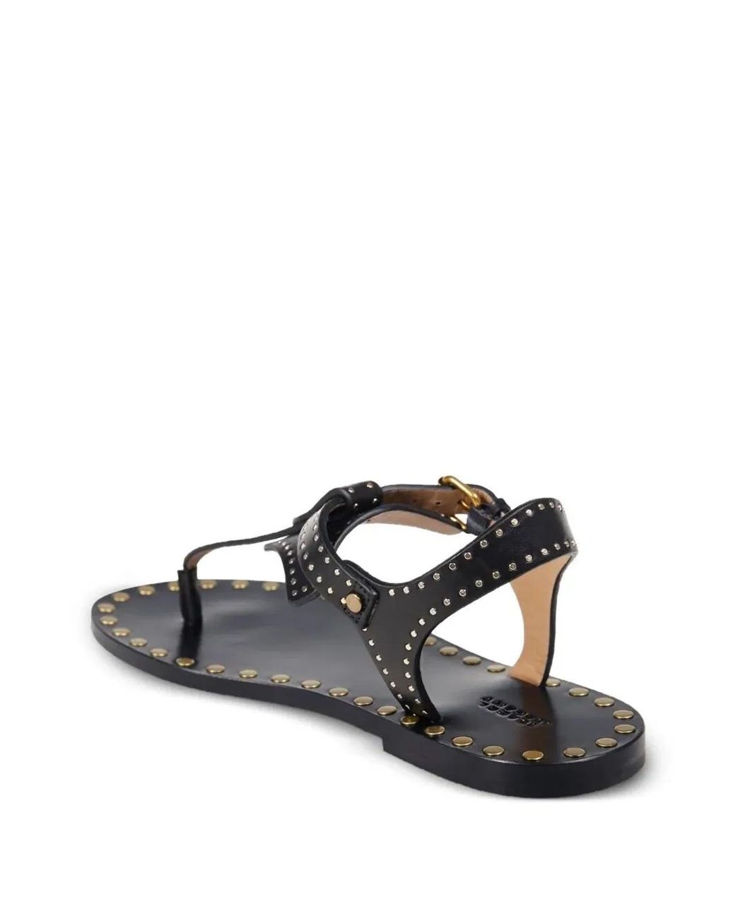 Isabel Marant White Joonya Studded Flat Sandals