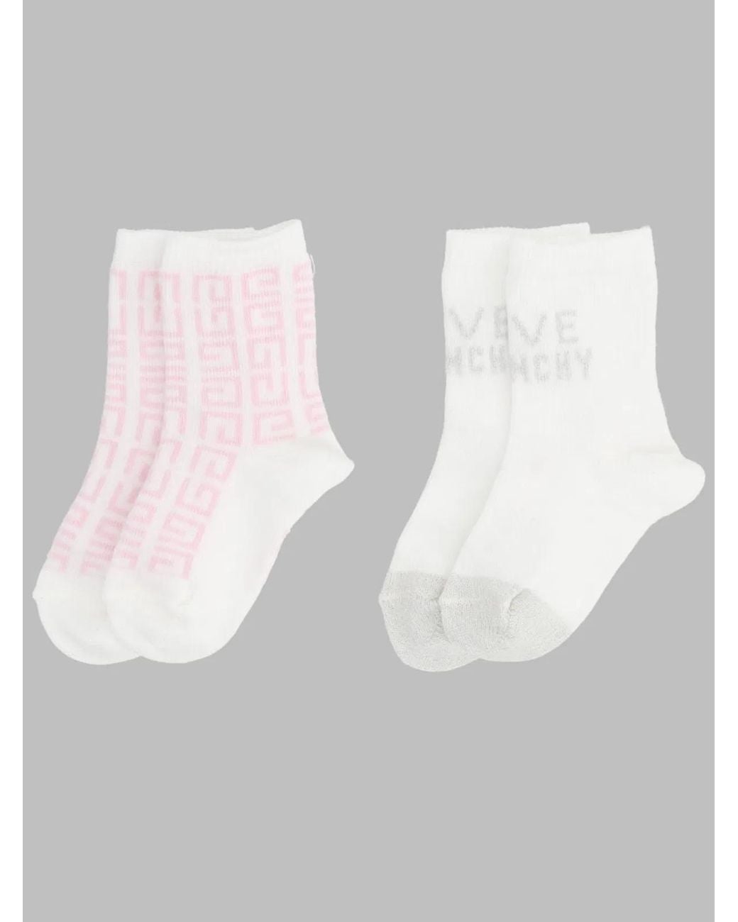Givenchy White Baby Designer Socks For Spring/Summer 2022