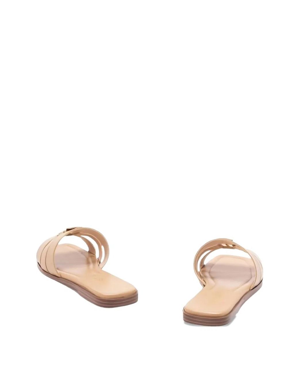 Twinset Natural Open Toe Flat Shoes