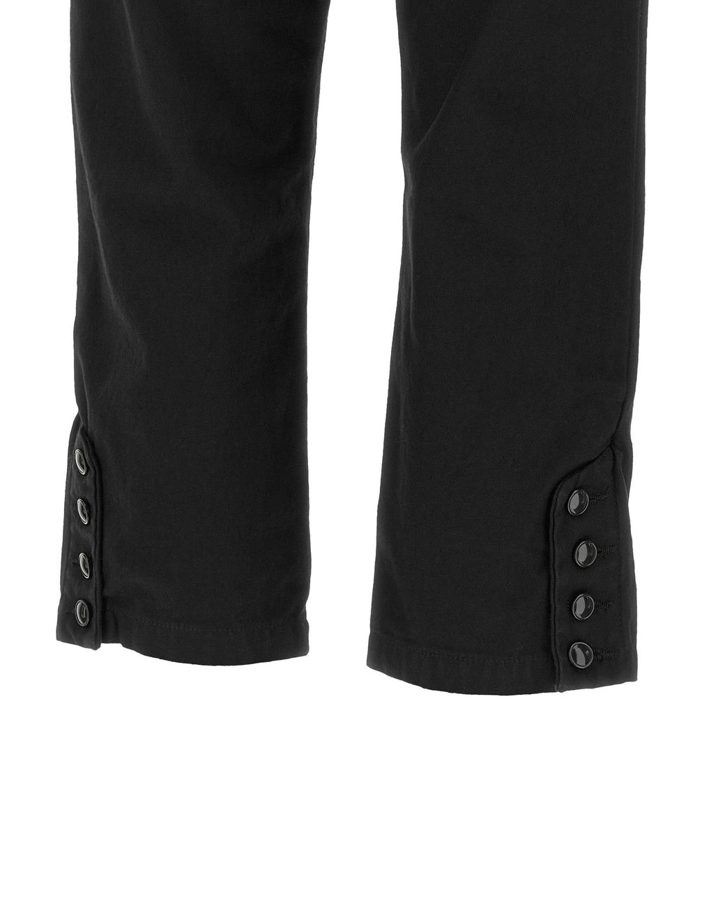 Isabel Marant Black Capri 'Berna' Pants With Buttons