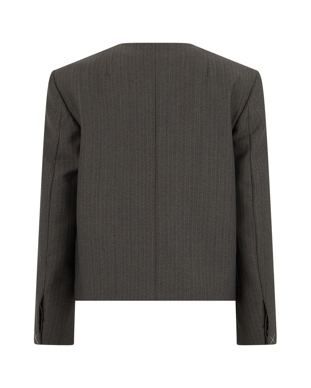 Bottega Veneta Black Double-Breasted Jacket With Pockets