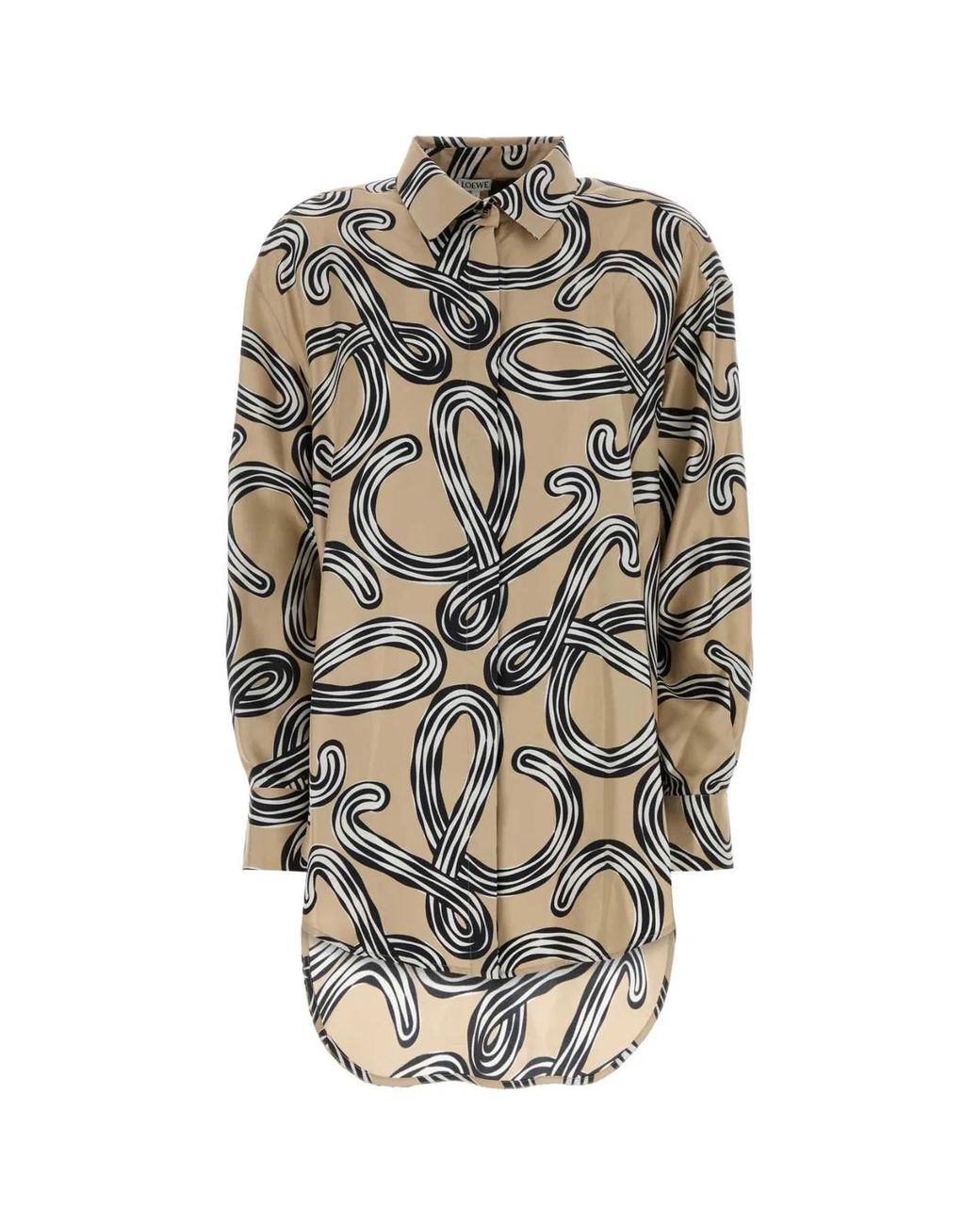 Loewe White Printed Silk Paula S Ibiza Shirt