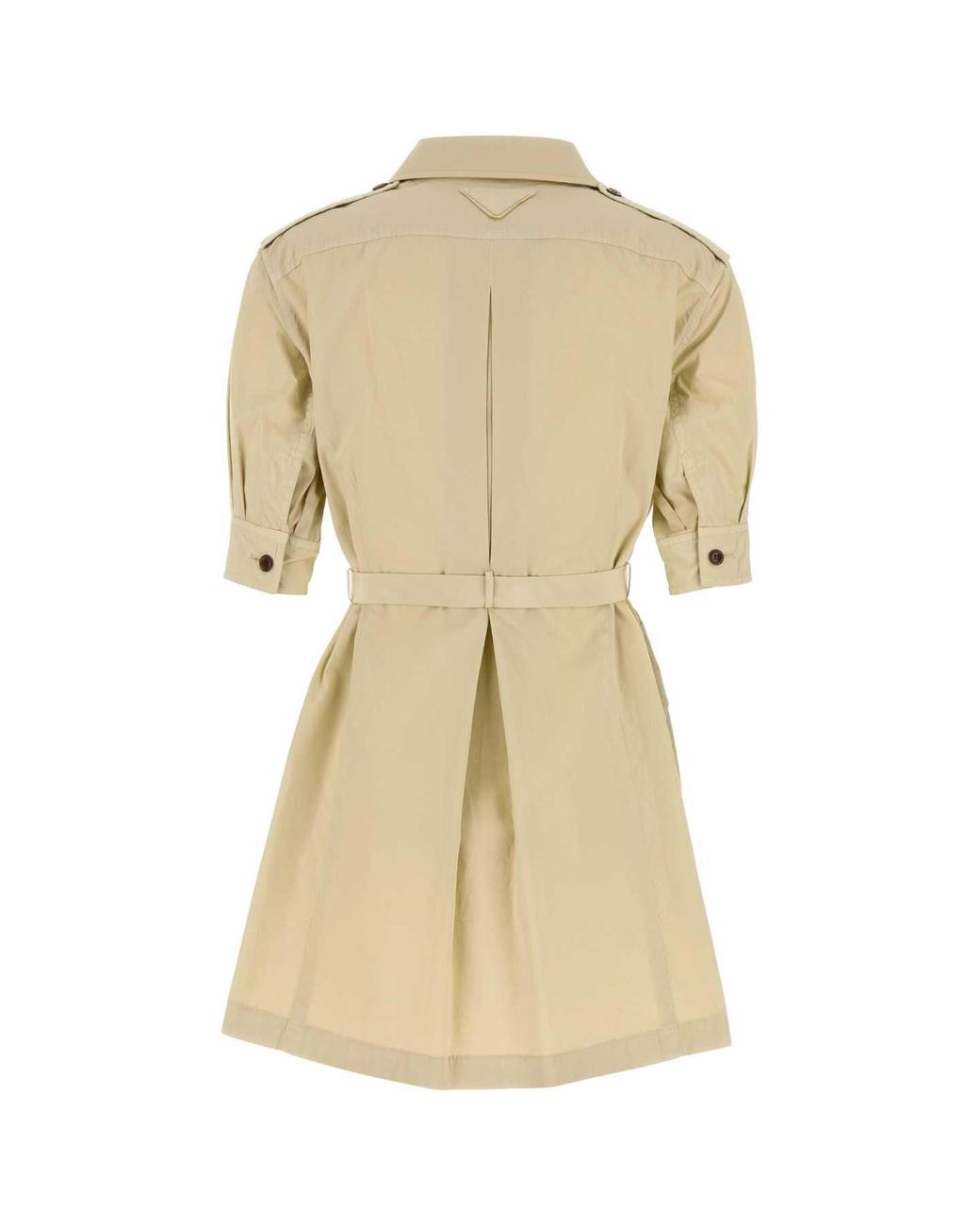 Prada Natural Poplin Shirt Dress