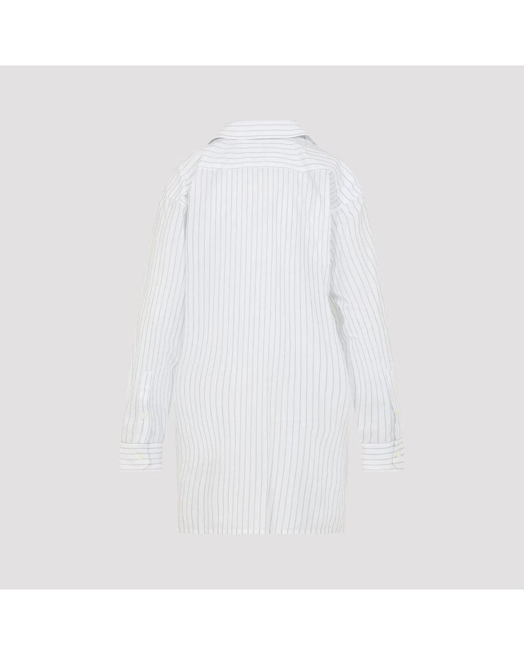 MM6 by Maison Margiela White Cotton Shirt