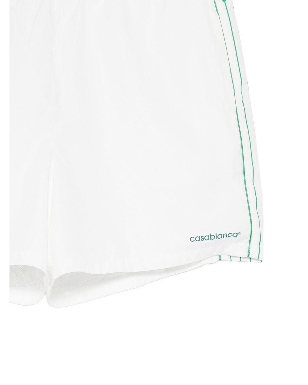 Casablanca White Printed Shorts for men