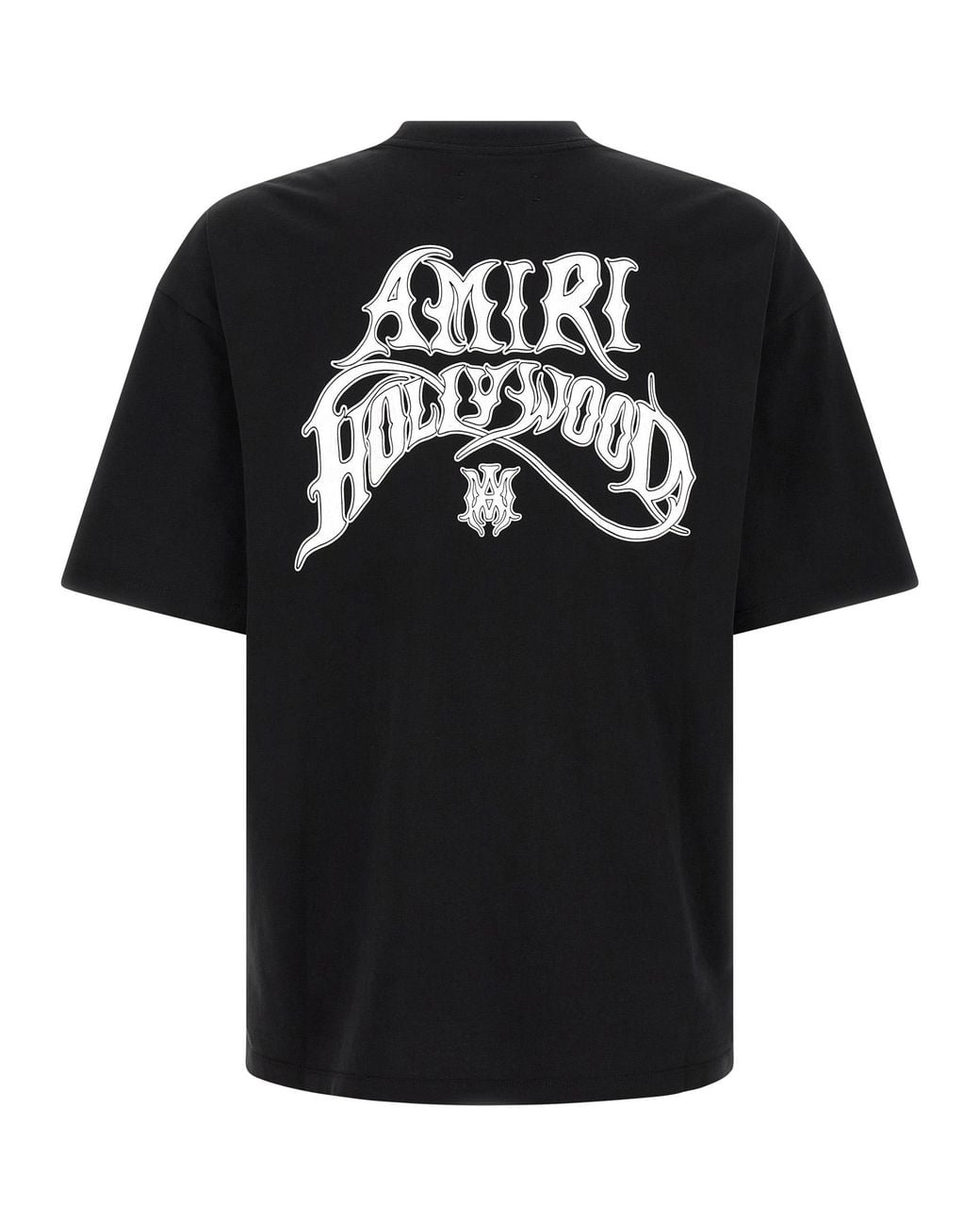 Amiri Black T-Shirt With 'Hollywood Lj Skate' Logo for men