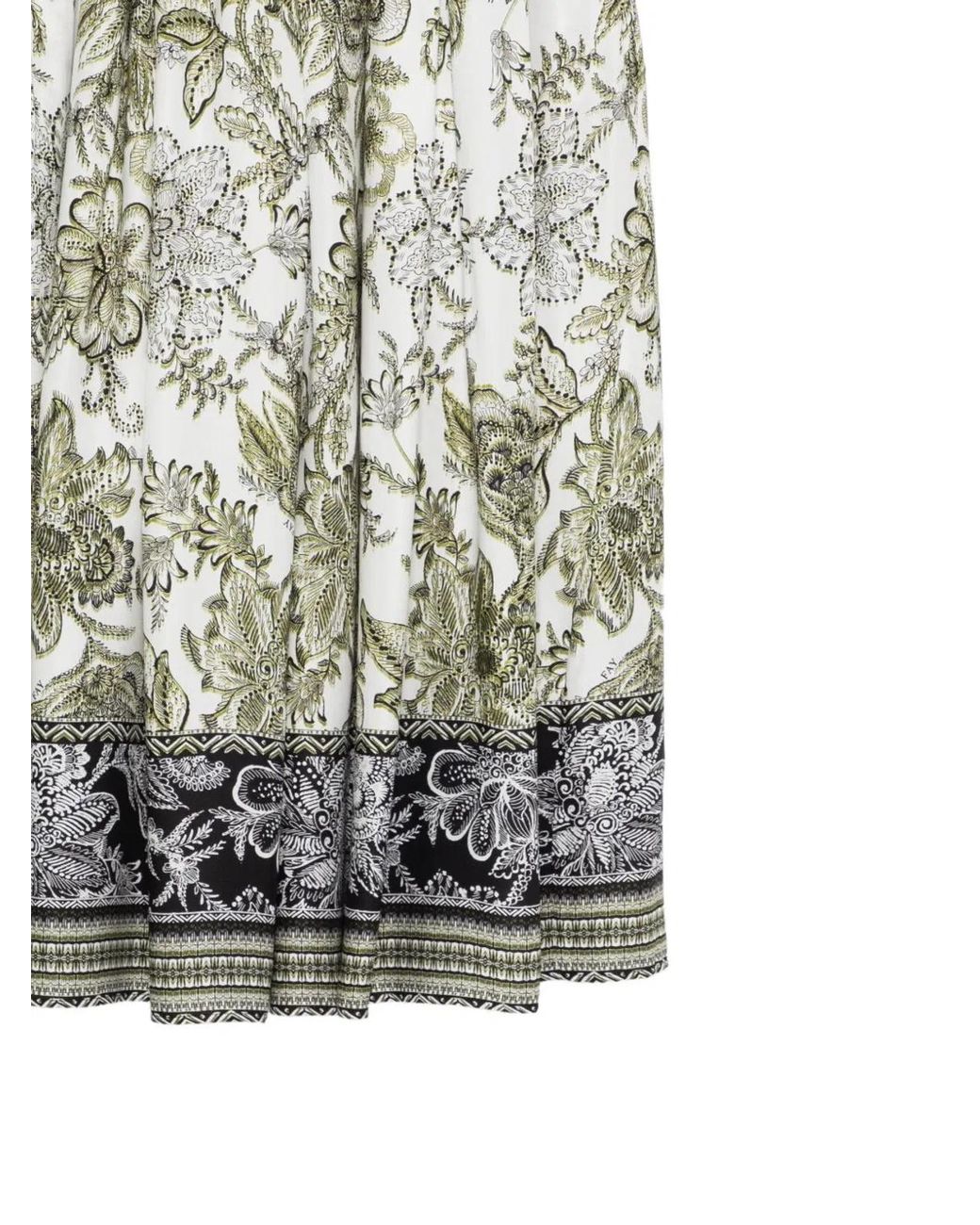 Fay White Viscose Skirt