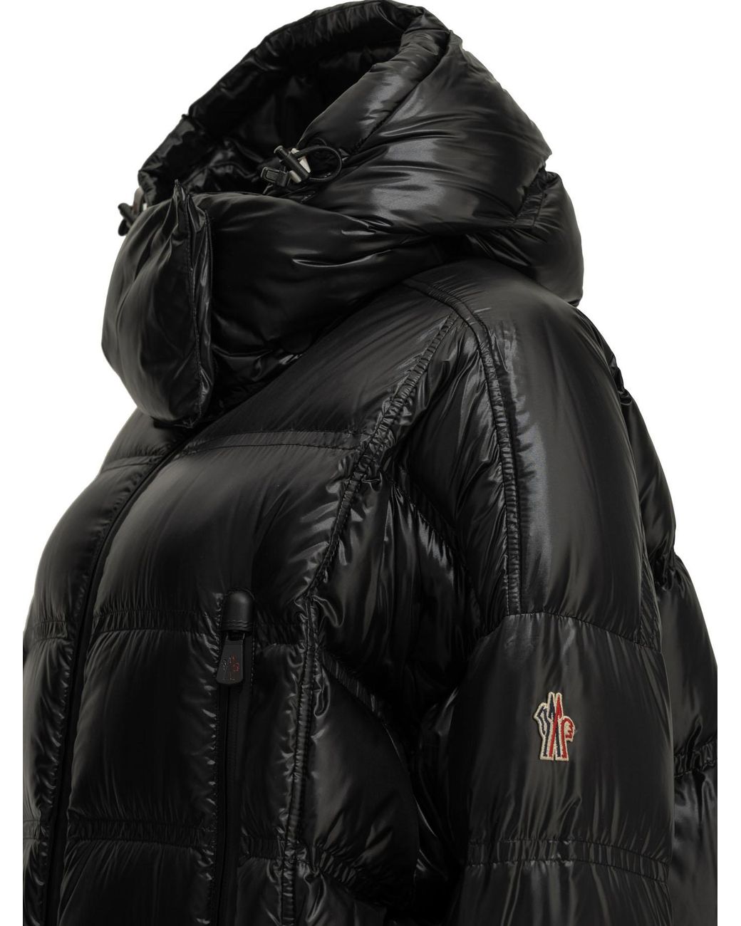 Moncler Black "Rochelairs" Long Down Jacket