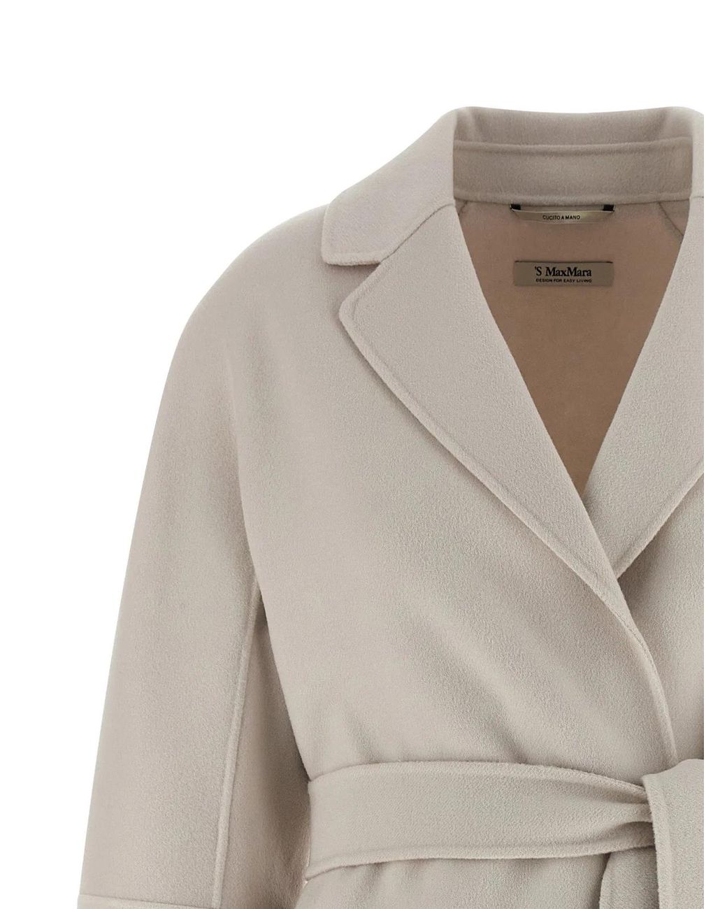 Max Mara White Max Mara 'S 'Arona' Coat