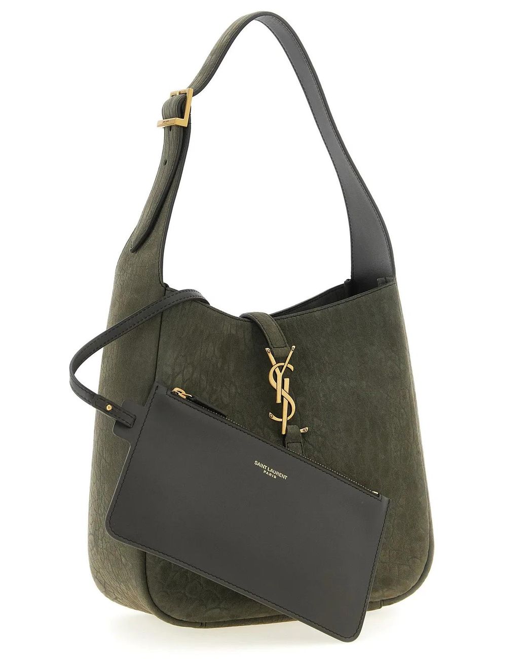 Saint Laurent Green Micro 'Le 5 À 7' Shoulder Bag