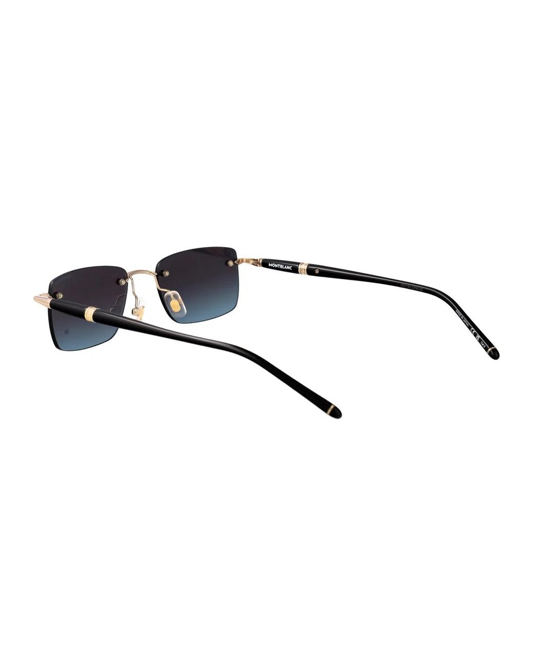 Montblanc Blue Metal Sunglasses for men