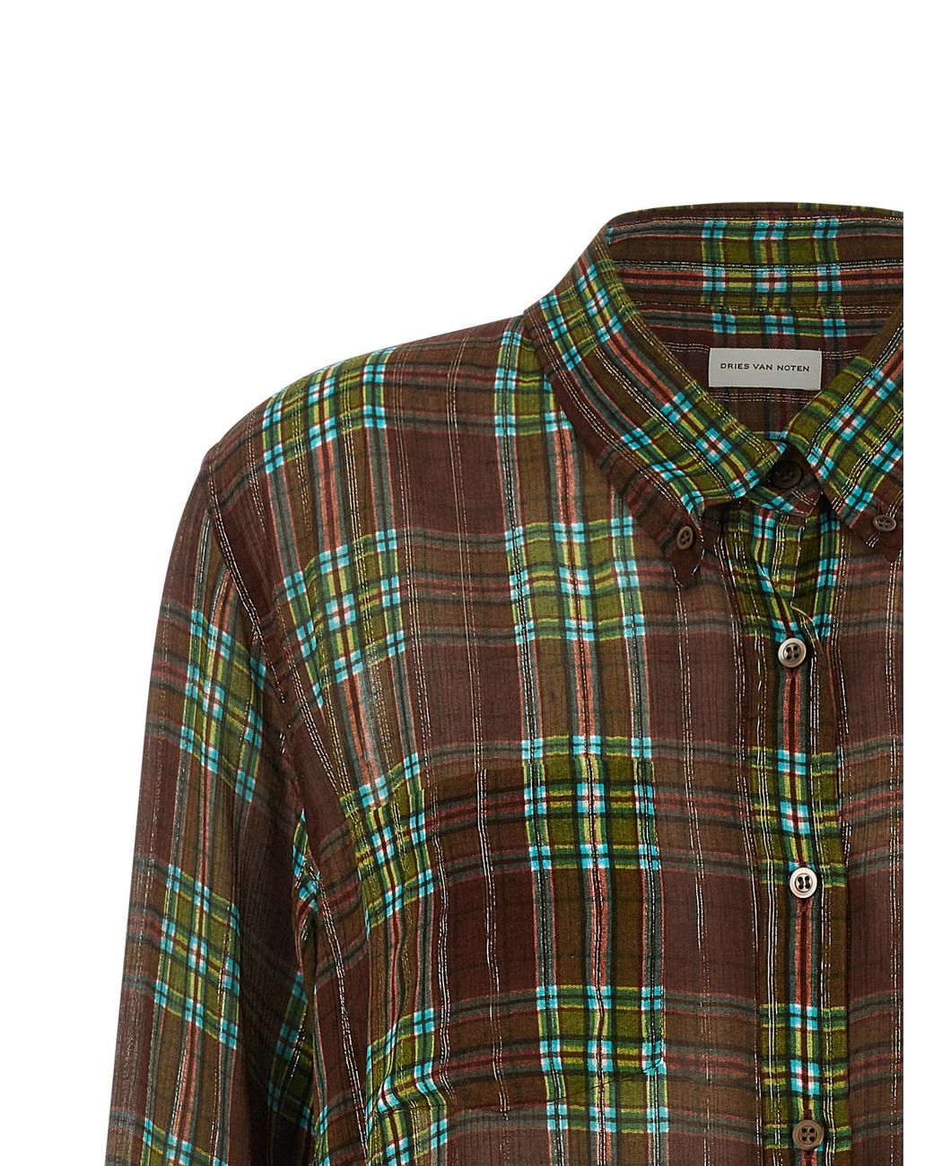 Dries Van Noten Green 'Cheers' Shirt