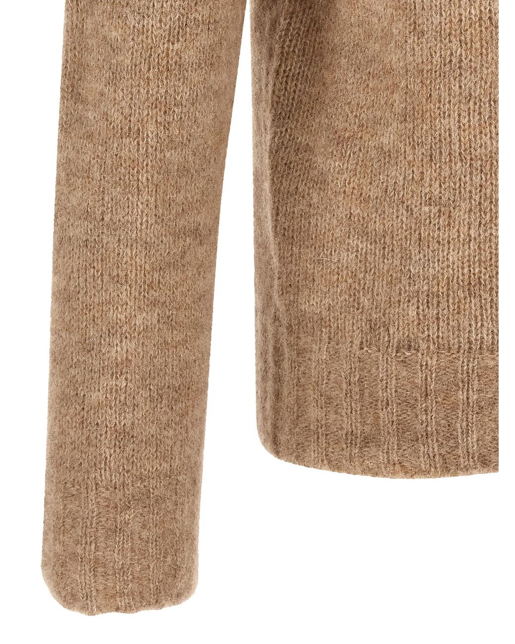 Oliver Lattughi Natural Crew-Neck Sweater for men