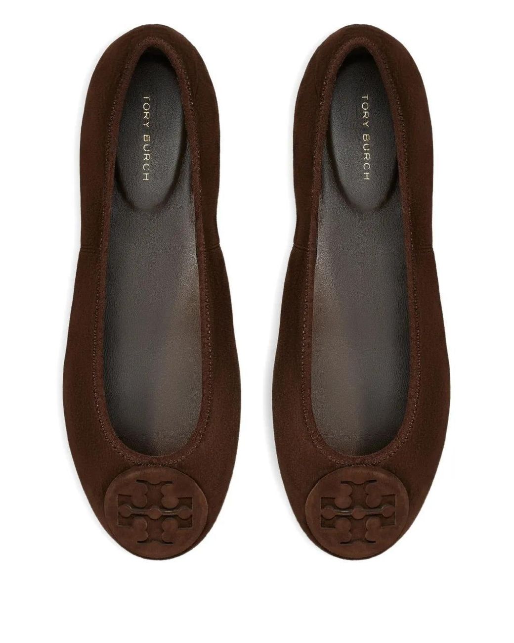 Tory Burch Brown Reva Travel Ballet