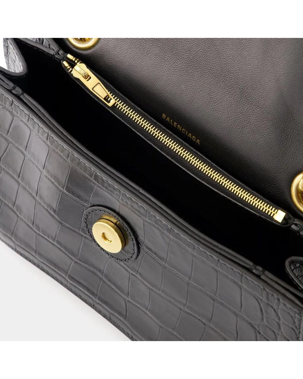 Balenciaga Black Crush Chain S Bag