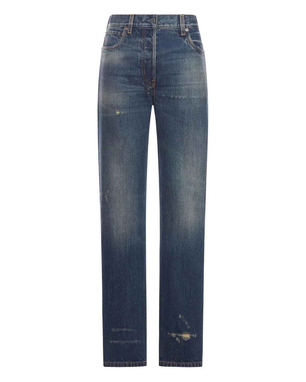 Prada Blue Cotton Pants