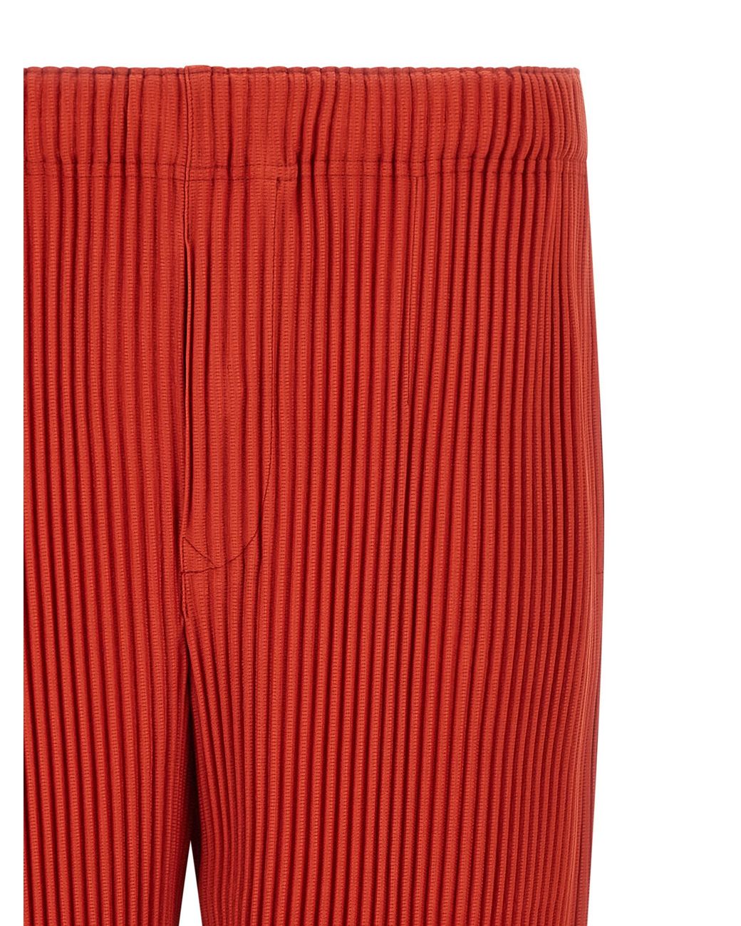 Homme Plissé Issey Miyake Red 'Monthly Colors: September' Pants for men