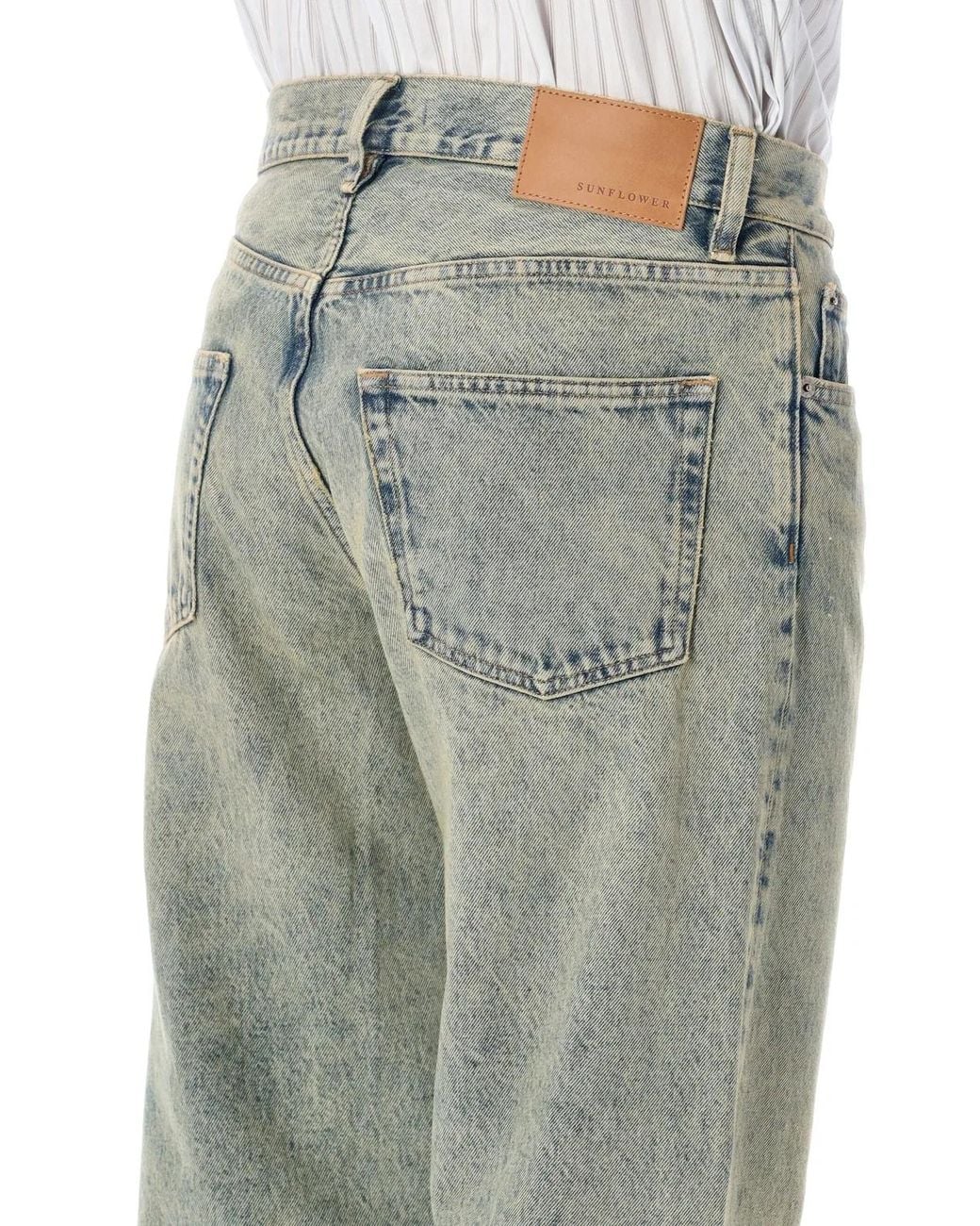 sunflower Green Denim Cotton Jeans for men
