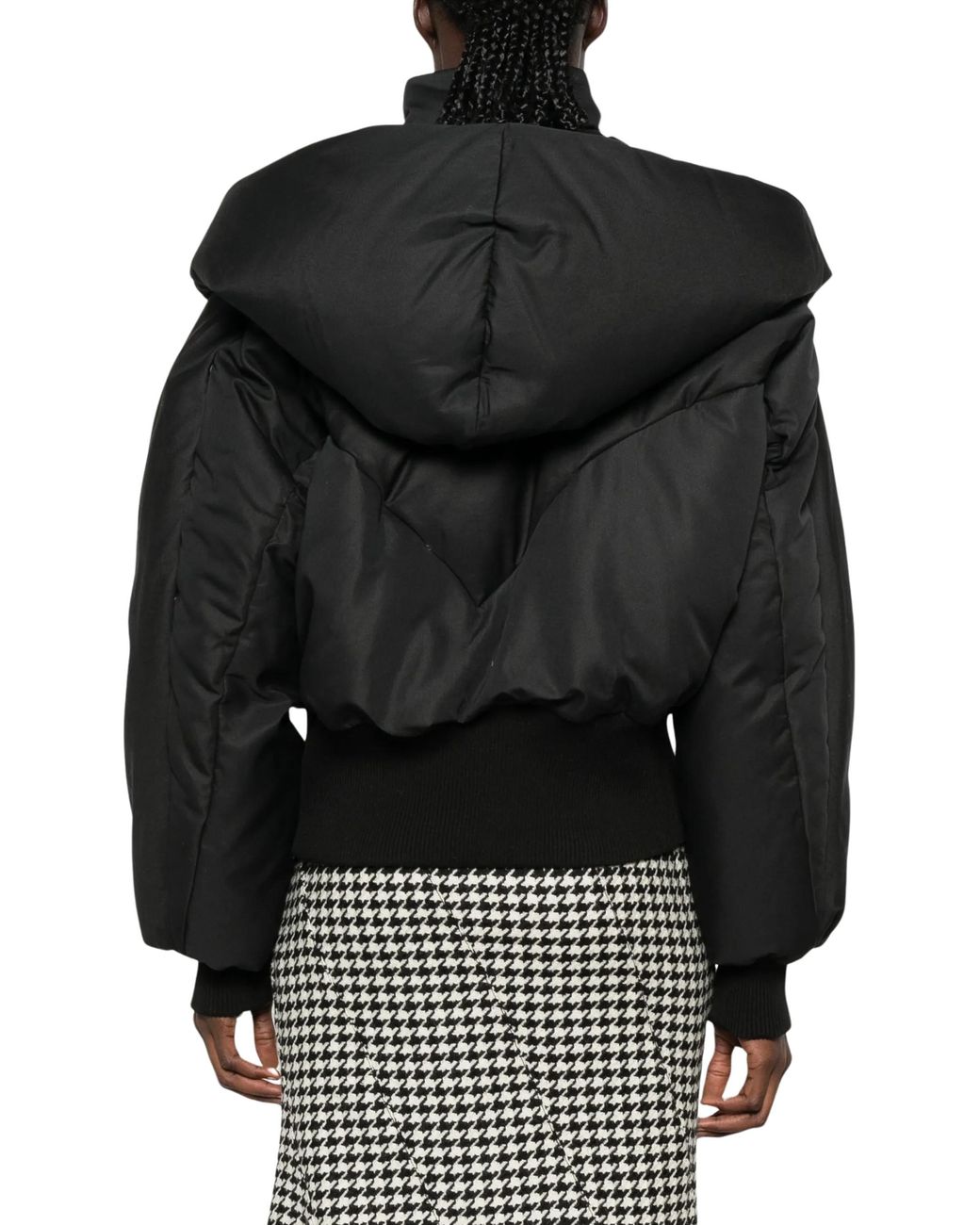 The Attico Black Quilted Cottonblend Puffer Jacket