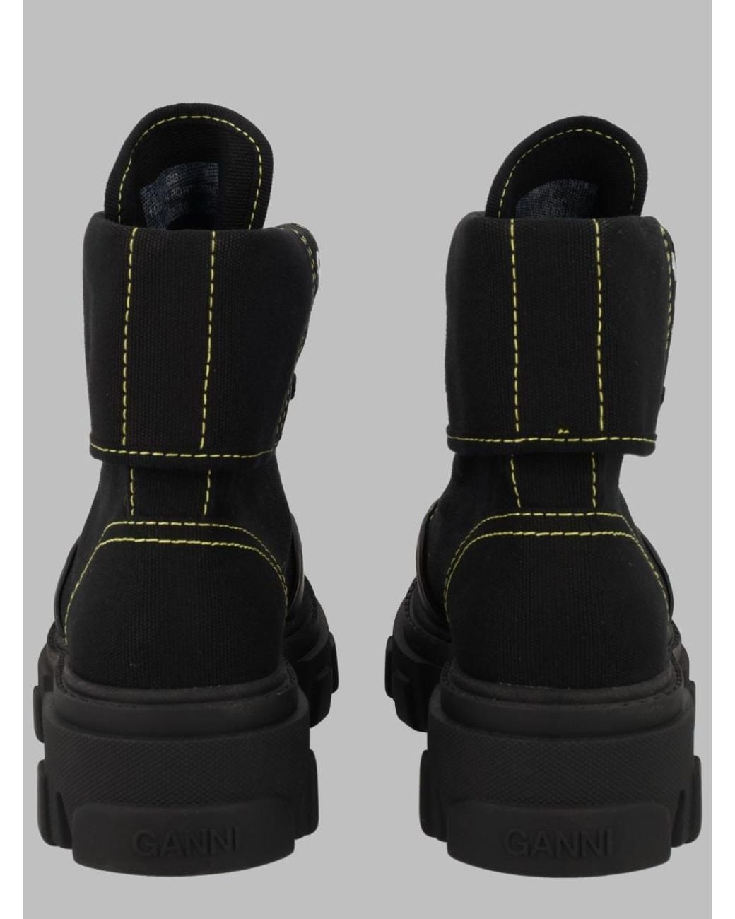 Ganni Black Stivaletto Da Trekking