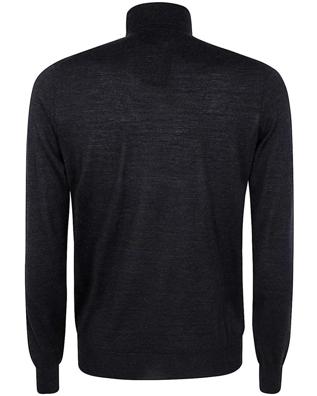 FILIPPO DE LAURENTIIS Blue Long Sleeves Merinos Turtleneck for men