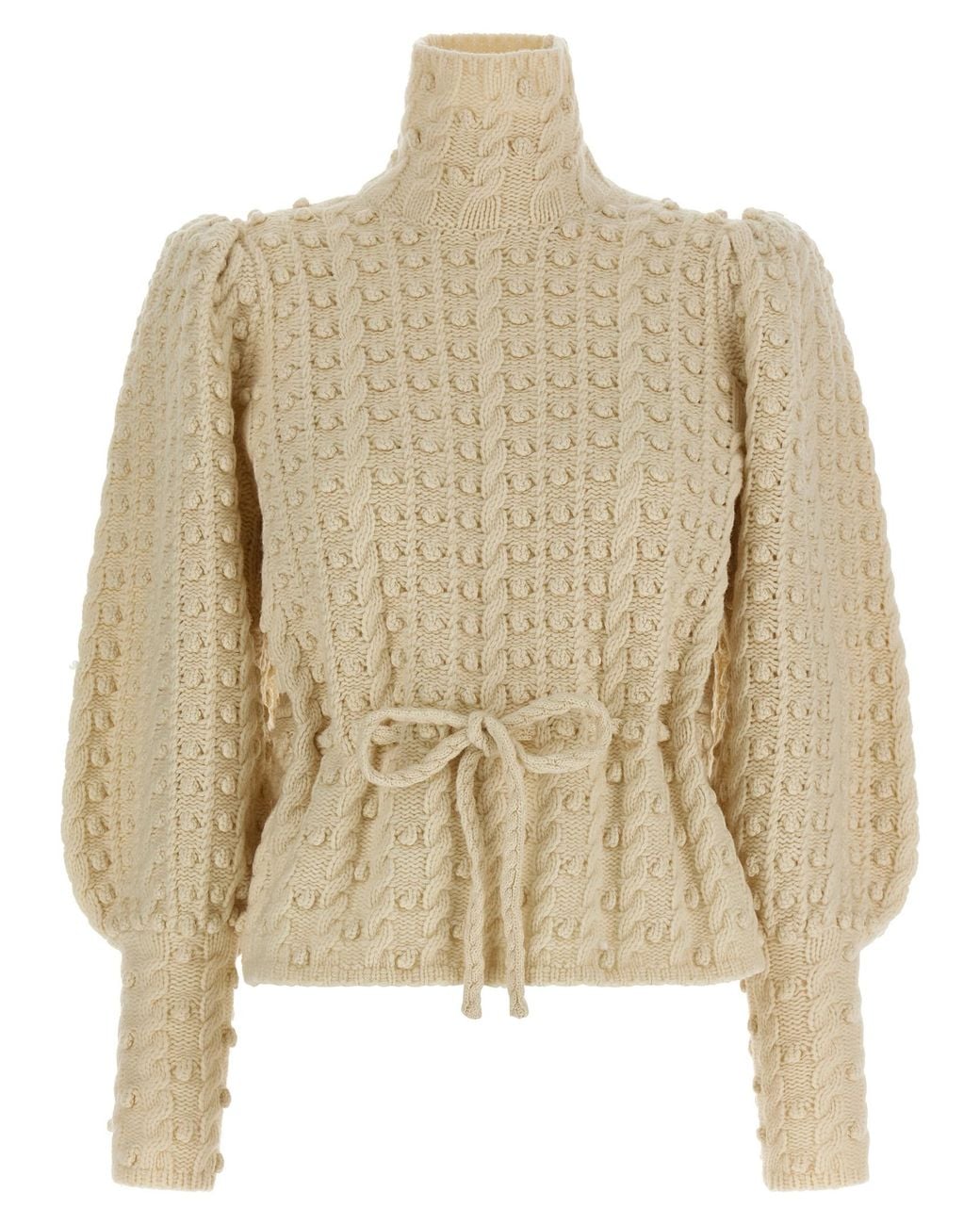 Zimmermann Natural 'Vailant Wool Bauble' Sweater