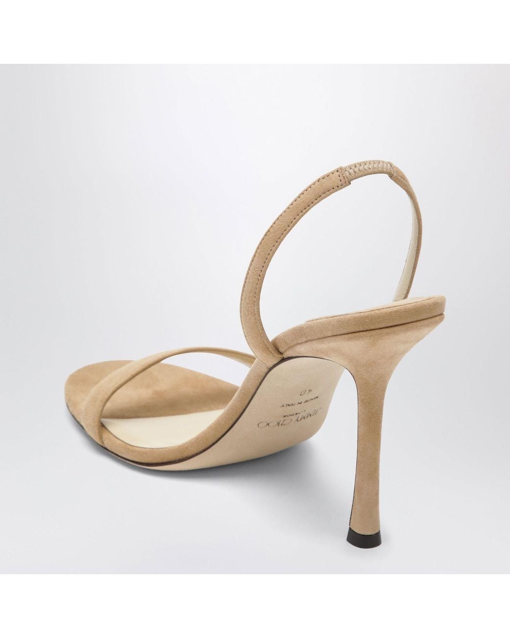 Jimmy Choo White Jenn Suede Sandals