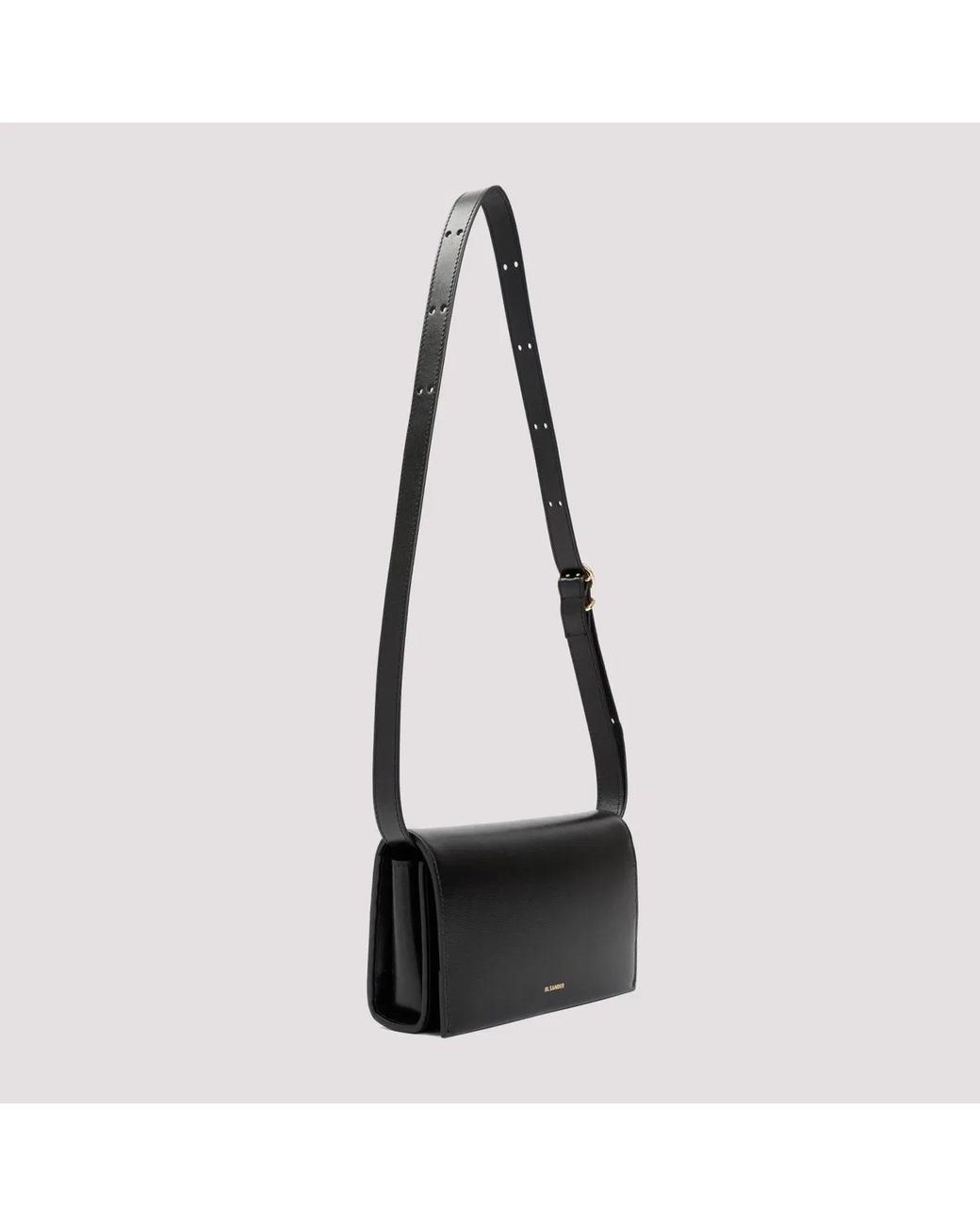 Jil Sander Black Hobo All Day Buckle Bag