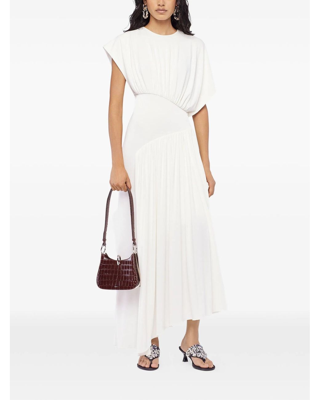 Rabanne White Ivory Viscose Polyamide Elastane Dress
