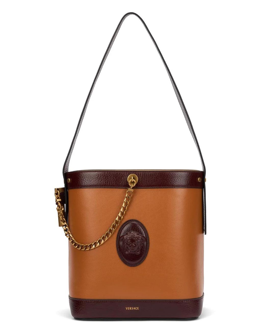 Versace Brown Medusa Bucket Bag