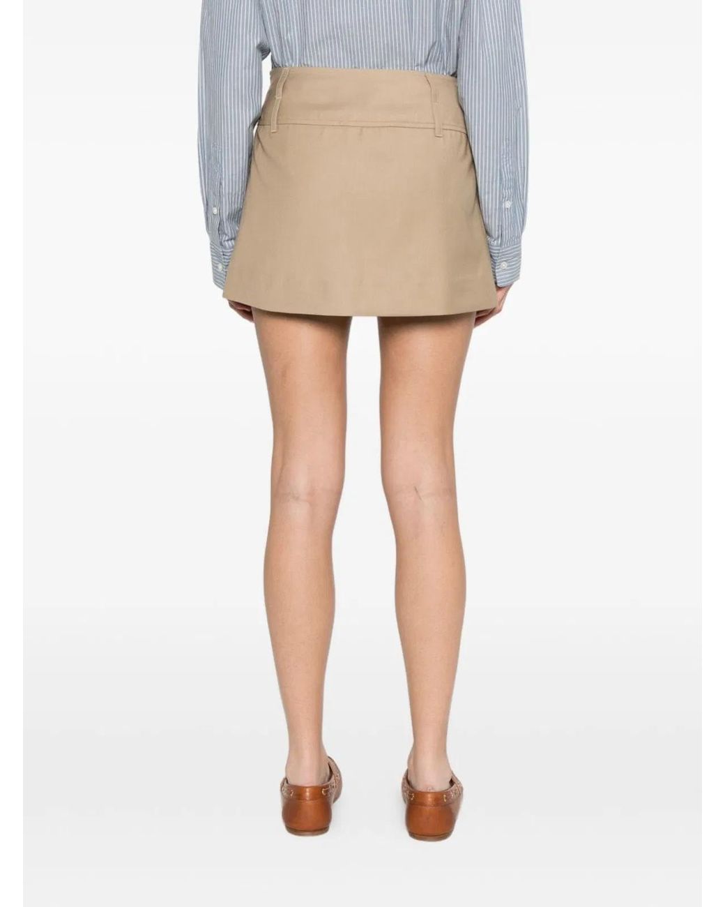 DUNST Natural Mini Skirt