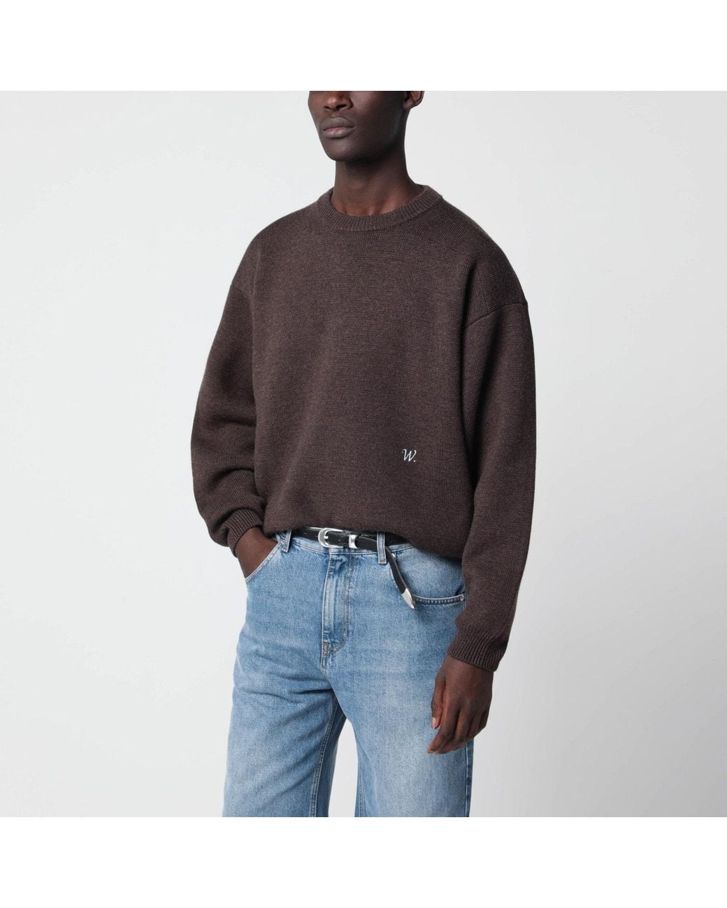 Willy Chavarria Brown Chavarria Sweater for men
